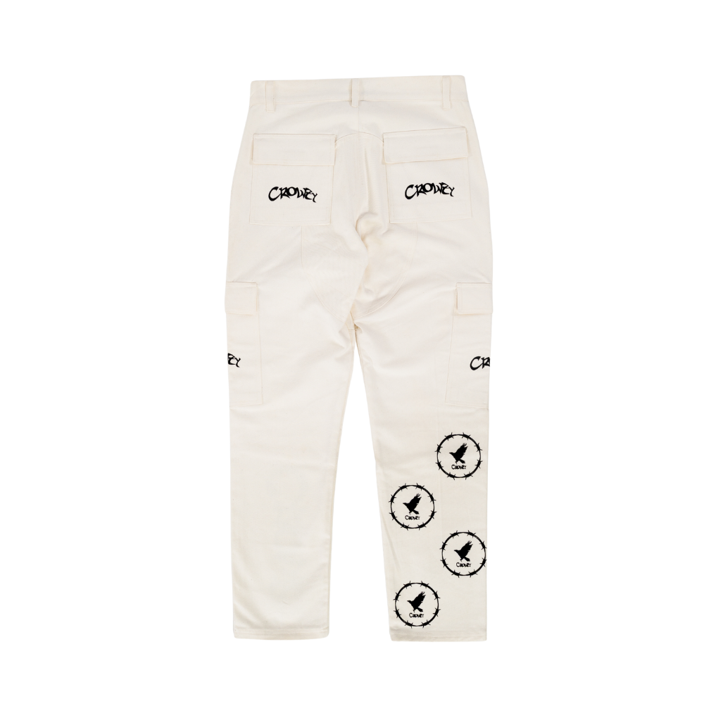 CALÇA CARGO - LOGO/MASCOT OFF-WHITE