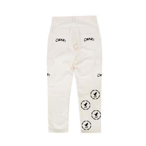 CALÇA CARGO - LOGO/MASCOT OFF-WHITE