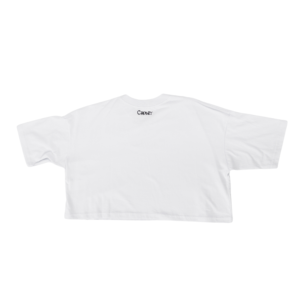 CROPPED BASIC MINIMALIST LOGO - BRANCO