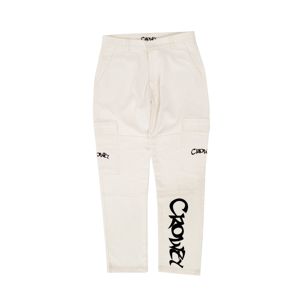 CALÇA CARGO - LOGO/MASCOT OFF-WHITE