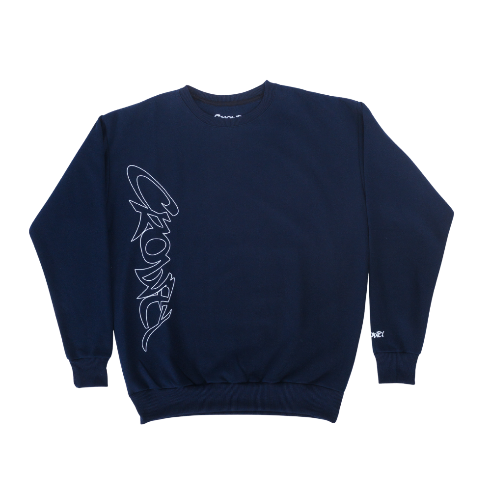 MOLETOM SQUEEZY LOGO - AZUL MARINHO