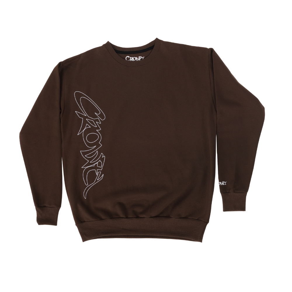 MOLETOM SQUEEZY LOGO - MARROM