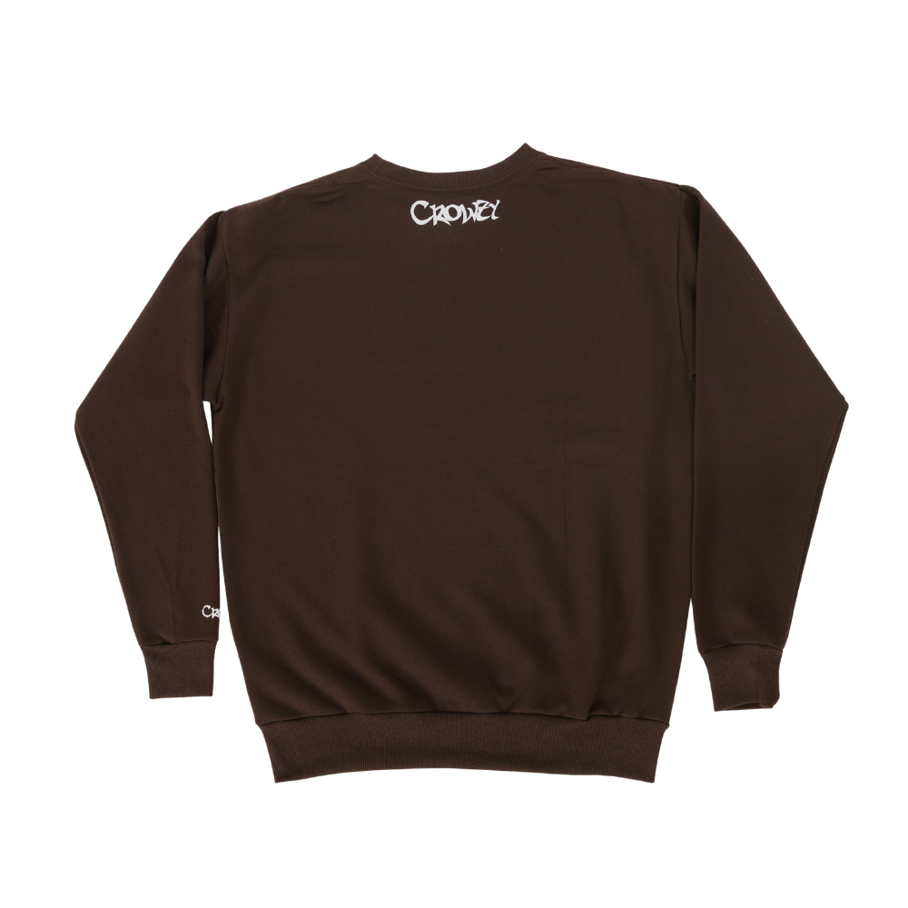 MOLETOM SQUEEZY LOGO - MARROM